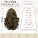 Shop Sofeiyan 28cm Clip-in Ponytail Extensions - Curly Synthetic Hair Dark Brown/Golden Brown Auburn for Effortless Style - Buy Online on GoSupps.com