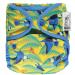 Close Parent - Eco-Friendly Waterproof Nappy Cover in Green Parrot Adjustable Popper Design for Newborn to Toddler - Fits Flat & Fitted Nappies
