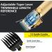 Professional Hair Clippers for Men | Cordless Electric Clippers & Trimmers Set | Gold Beard & Nose Hair Trimmer | Barber Edgers with Guards - Buy Online on GoSupps.com