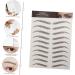 Angoily 9 sheets Eyebrows Peel Makeup Waterproof False Stickers Transfer Eyebrow Brown Shaping for Sticker - Buy Online on GoSupps.com