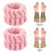 Sibba 2-Piece Microfiber Wrist Wash Bands for Women - Absorbent Sweatbands in Pink for Girls - Prevent Water Spills on Arms - Buy Online on GoSupps.com