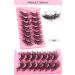 BSLVWG False Eyelashes 7 Pairs Professional Reusable 8D Mink Lashes Natural Waterproof Thick Fluffy Fake Eyelashes Faux Mink Eyelashes Natural Look Russian Strip Lashes (7007) - Buy Online on GoSupps.com