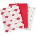 Bornino Basics Mullwindeln 80x80 cm Clouds & Stars - Pure Cotton Molton Towels (3-Pack) - Ideal Ceiling & Sun Protection - Pink - Buy Online on GoSupps.com
