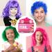 Temporary Hair Color Wax: Blue Purple Pink Green | DIY Wash Out Hair Dye Cream for Halloween | Kids Men Women Friendly - Buy Online on GoSupps.com