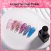 6 Colors Glitter Series Gel Nail Polish Kit-Glitter Sparkle Pink Blue Light Grey- Soak-Off UV/LED Nail Polish Gel for Home Salon DIY Nail Art 5ML - Buy Online on GoSupps.com