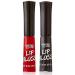 Luxurious Black and Red Lip Gloss - Vibrant Color with Full Coverage and Shiny Finish  Moisturizing Formula Nourishes Lips - by Splashes & Spills Red & Black