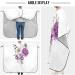 Shop Waterproof Barber Cape | 55x65 Hair Cutting Cape with Adjustable Buckle & Beard Catcher - Purple Flower Design - Buy Online on GoSupps.com