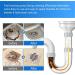 Herios Drain Foam Cleaner Liquid Hair Drain Clog Remover & Cleaner Pipe Dredge Deodorant Foam Cleaner Quick Foaming Toilet Cleaner for Kitchen Sink Toilets Sinks and Tubs (2 Pcs) - Buy Online on GoSupps.com