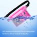 AiRunTech Waterproof Pouch with Waist Strap (2 Pack) - Keep Phone and Valuables Safe & Dry | Ideal for Beach, Boating, Swimming, Snorkeling | Black + Pink - Buy Online on GoSupps.com