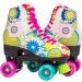 STMAX Roller Skates Women and Girls Classic Derby Quad Skate - Floral Design - Size 7 Women / 5.5 Youth - Buy Online on GoSupps.com