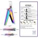 Nail Clippers for Acrylic Nails INFILILA Acrylic Nail Clippers Professional Adjustable Nail Tip Cutter Stainless Steel Acrylic Nail Trimmer Manicure Pedicure Sharp Rustproof Salon and Home DIY Rainbow - Buy Online on GoSupps.com