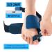 360 Relief Medical Bale - Hallux Valgus Correction Rail Adjustable Silicone Big Toe Straightener & Pain Relief - Blue with Laundry Bag - Buy Online on GoSupps.com