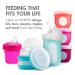 Boon NURSH Reusable Silicone Baby Bottles 3-Pack, 8 Oz Medium Flow - Tie Dye Design - Buy Online on GoSupps.com