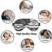 Black and White American Flag Eye Mask - Double-Sided Soft & Light Blocking for Better Sleep | International Shipping - Buy Online on GoSupps.com