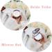 8-Pack Bridal Party Makeup Mirrors and Bracelets Set - Bride to Be Mirror, 7 Bride Tribe Mirrors, Bridesmaid Love Knot Bracelets for Bachelorette Party - Champagne - Buy Online on GoSupps.com