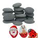 Lulonpon 16 Pieces Painting Rocks Rocks for Painting River Rocks Bulk 2-3 inch Rocks Kindness Rocks Natural Smooth Surface Arts and Crafting Painting Supplies for Kid Painters 4.0 Pounds Blue-gray