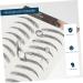 FOMIYES 10pcs Imitation Eco Eyebrow Sticker Stickers 4d Eyebrow Transfers Black Imitation Eyebrow - Buy Online on GoSupps.com