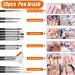 JOYJULY Nail Art Kit: Brushes, Dotting Tools, Rhinestones, Stickers, Holographic Glitters - Black Free - Buy Online on GoSupps.com