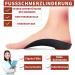 3/4 Plantar Fasciitis Orthopedic Shoe Inserts for Flat Feet & Heel Spur - Red M (EU38-41) | Pain Relief Insoles for Men & Women - Buy Online on GoSupps.com