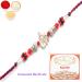 Ghasitaram Gifts Rakhi for Brother Rakhis Online - The Blessings of The Highest Aura for My Brother Diamond Rakhi with 200 GMS of Kaju katli