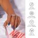 NAILOG Semi Cured Gel Nail Strips - Salon-Quality Nail Sticker Kit with UV Lamp - 20pcs Long Lasting Nail Polish Strips - Aurora - Buy Online on GoSupps.com