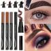 Ziborn 4 Tip Microblade Brow Pen (LIGHT BROWN) - Anjoize Eyebrow Pen | Ztigerz 4-Tip Microblade Brow Pen - Buy Online on GoSupps.com