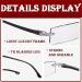 Sapphire High Hardness Anti-Blue Progressive Reading Glasses - No Frame Black +1.00 | Ideal for Ages 45-49 | International Shipping Available - Buy Online on GoSupps.com