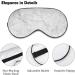 Buy White Marble Texture Sleep Mask for Women - Adjustable Eye Shades with Elastic Strap | International Shipping Available - Buy Online on GoSupps.com