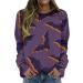 Halloween Costumes Halloween Cute Pattern Casual O Neck Long Sleeve Blouses Ladies Heated Sweatshirt Purple X-Large - Buy Online on GoSupps.com