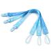 LittleForBig Adult Pacifier Clip Little Elephants 3 Paci Clips Set Blue