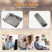 Double-Sided Electric Heating Pad for Foot Warmer - 6 Temp Levels, Auto Shut Off, Soft Flannel - Weighted Heat Pad for Back Pain Relief - Grey - Buy Online on GoSupps.com