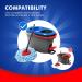 5 Pack Blue Microfiber Spin Mop Replacement Heads for EasyWring RinseClean System - Buy Online on GoSupps.com