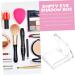 Healeved 4pcs Transparent Square Mini Eyeshadow Box Makeup Highlighter Makeup Palette Blush Palette Plastic - Buy Online on GoSupps.com