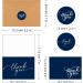 Baoswi 50 Pack Thank You Cards With Envelopes & Stickers Blank Navy Thank You Cards for Baby Bridal Shower Graduation Wedding Bridal Thank You Cards Brown Paper Envelopes and Stickers Thank You Notes - Buy Online on GoSupps.com