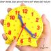 Camelize Learning Watch - 4-Inch Time Teaching Clock for Kids - Educational 12/24 Hour Game - Ideal for Early Learning & Development (Yellow) - Buy Online on GoSupps.com