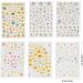 6 Sheets Nail Art Stickers Nail DIY Stickers Easy To Disassemble Self Adhesive Design Environmentally Friendly Material Sunflower Daisy Pattern Nail Art Decals Nail Glue - Buy Online on GoSupps.com