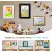 Leejard A4 White Picture Frame Set for Children's Drawings - Interchangeable Wood Frames for Artwork Storage & Room D cor - Buy Online on GoSupps.com