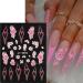 5D Embossed White Flowers Nail Stickers - Self-Adhesive Floral Decals for Spring Nail Art 3D Acrylic Manicure Decor & Rose Butterfly Designs | International Shipping - Buy Online on GoSupps.com