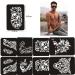 Henna Tattoos Stencils - 10 Large Temporary Tattoo Templates for Men, Boys, Adult & Teens - Buy Online on GoSupps.com