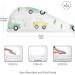 Super Absorbent Cute Small Car Hair Towel 2 Pack | Quick Dry Hair Turbans for Women & Girls - Buy Online on GoSupps.com