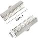 TOAOB 100pcs 20mm Silver Iron Ribbon Ends for Jewelry Making - Buy Online on GoSupps.com