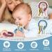 2 Pack BPA-Free Silicone Baby Teething Ring Keys | Gummy Massager for Infants 3+ Months - Buy Online on GoSupps.com