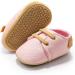 Baby Girls Boys Anti-Slip Oxford Loafer Flats | First Walking Shoes Sneakers | PU Leather 6-12 Months (Pink) - Buy Online on GoSupps.com