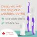 Cherish Baby Care Baby Toothbrush 0-2 Years - Safety-Tested & BPA-Free 3-Pack (Finger Toothbrush Baby Silicone Toothbrush Baby and Toddler Toothbrush) - Baby's First Toothbrush Kit (Purple) Purple Babies - Buy Online on GoSupps.com