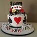 Casino Cake Topper - Poker Chips Player Happy Birthday Decoration for Las Vegas Night Party - Buy Online on GoSupps.com