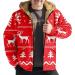 Buy Hanxiulin Fleece Jacket | Plush & Cuddly Men's Wool Coat | Lightweight Warm Outdoor Winter Coat | Premium 5XL Watermelon Red - Buy Online on GoSupps.com