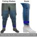 Shop WisdomPro Elastic Belt Bands - 1 Pair Velcro Fasteners for Trousers & Sleeves | Blue Ideal for Fishing Cycling & Wading - Buy Online on GoSupps.com