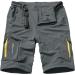 Men's Convertible Stretch Hiking Pants - Quick Dry & Lightweight - Dark Grey, Size 34 - Buy Online on GoSupps.com