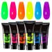 Glow-in-the-Dark Gel Nail Kit 6 Long-Lasting Glitter Gel Nail Extensions for Women and Girls