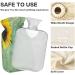 Sunflower Robust Hot Water Bottle 2L with Soft Fleece Cover Ideal for Hot & Cold Compresses | International Shipping Available - Buy Online on GoSupps.com